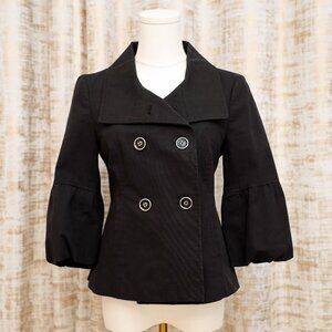 White House Black Market Double Breasted Cropped Trench Coat Size XS (NWOT)